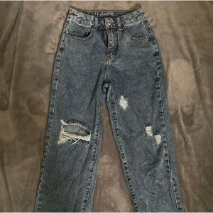 SHEIN baggy jeans, petite XXS, blue washed